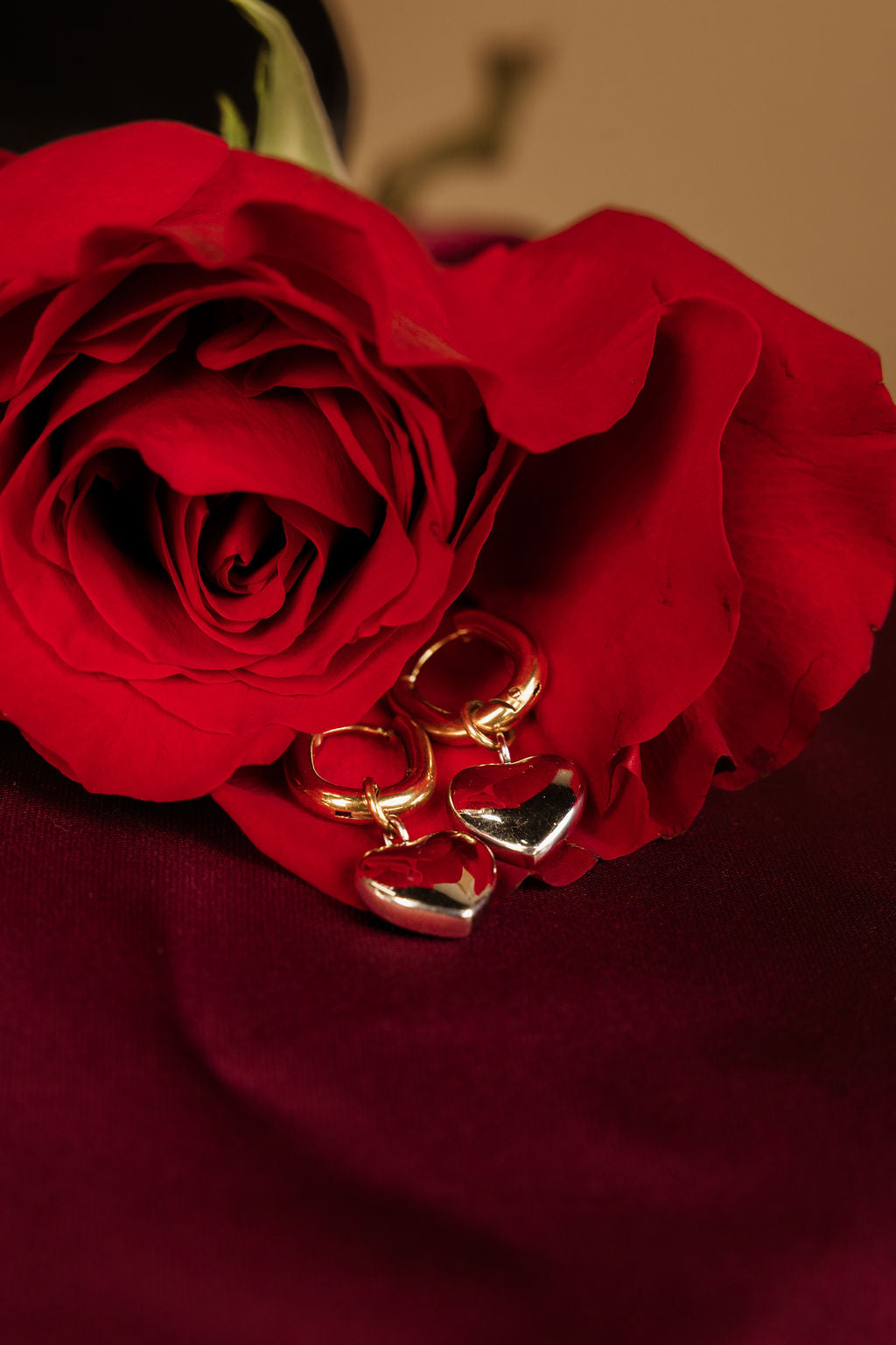 THE HEART-LINK EARRINGS